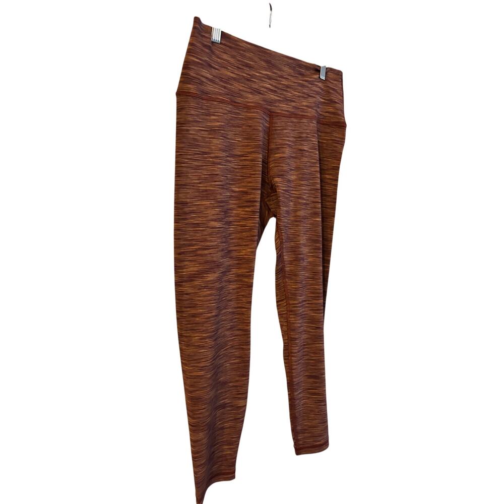 Athleta Transcend Textured 7/8 Leggings Size 1X Tights Orange NWOT - Picture 5 of 5